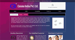 Desktop Screenshot of cosmo.co.in